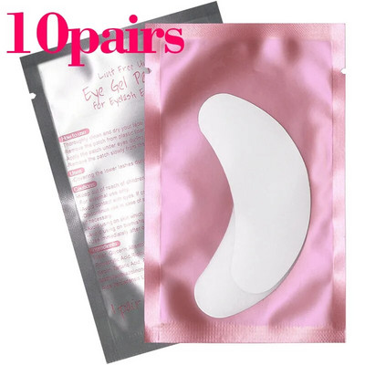 Kimcci 10/20/50 pari/lot flasteri za nadogradnju trepavica ispod jastučića za oči Papirnati flasteri ružičaste naljepnice bez dlačica za umjetne trepavice
