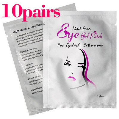 Kimcci 10/20/50 pari/lot flasteri za nadogradnju trepavica ispod jastučića za oči Papirnati flasteri ružičaste naljepnice bez dlačica za umjetne trepavice