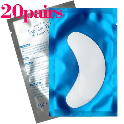 Kimcci 10/20/50 pari/lot flasteri za nadogradnju trepavica ispod jastučića za oči Papirnati flasteri ružičaste naljepnice bez dlačica za umjetne trepavice