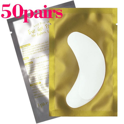 Kimcci 10/20/50 pari/lot flasteri za nadogradnju trepavica ispod jastučića za oči Papirnati flasteri ružičaste naljepnice bez dlačica za umjetne trepavice