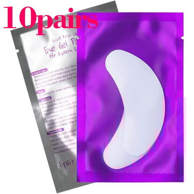 Kimcci 10/20/50 pari/lot flasteri za nadogradnju trepavica ispod jastučića za oči Papirnati flasteri ružičaste naljepnice bez dlačica za umjetne trepavice