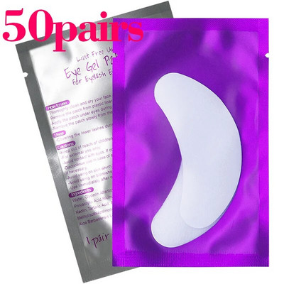 Kimcci 10/20/50 pari/lot flasteri za nadogradnju trepavica ispod jastučića za oči Papirnati flasteri ružičaste naljepnice bez dlačica za umjetne trepavice