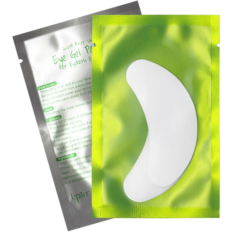 Kimcci 10/20/50 pari/lot flasteri za nadogradnju trepavica ispod jastučića za oči Papirnati flasteri ružičaste naljepnice bez dlačica za umjetne trepavice