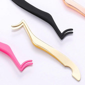 Pensetă pentru gene false 1 buc. Aplicator de gene false pentru extensie de gene Bigudiu de clasă Clip auxiliară Clemă pentru machiaj Instrumente pentru pensă