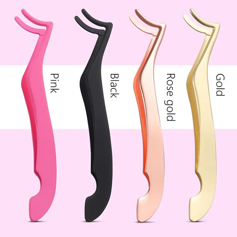 Pensetă pentru gene false 1 buc. Aplicator de gene false pentru extensie de gene Bigudiu de clasă Clip auxiliară Clemă pentru machiaj Instrumente pentru pensă