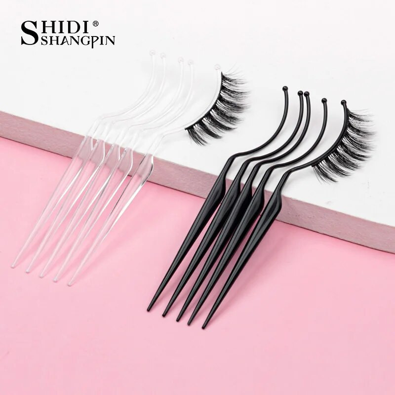 2/5/10 buc. Extensie de gene false stil panou de afișare altoire gene Încercați efectul de expoziție auxiliare instrumente de suport pentru gene false