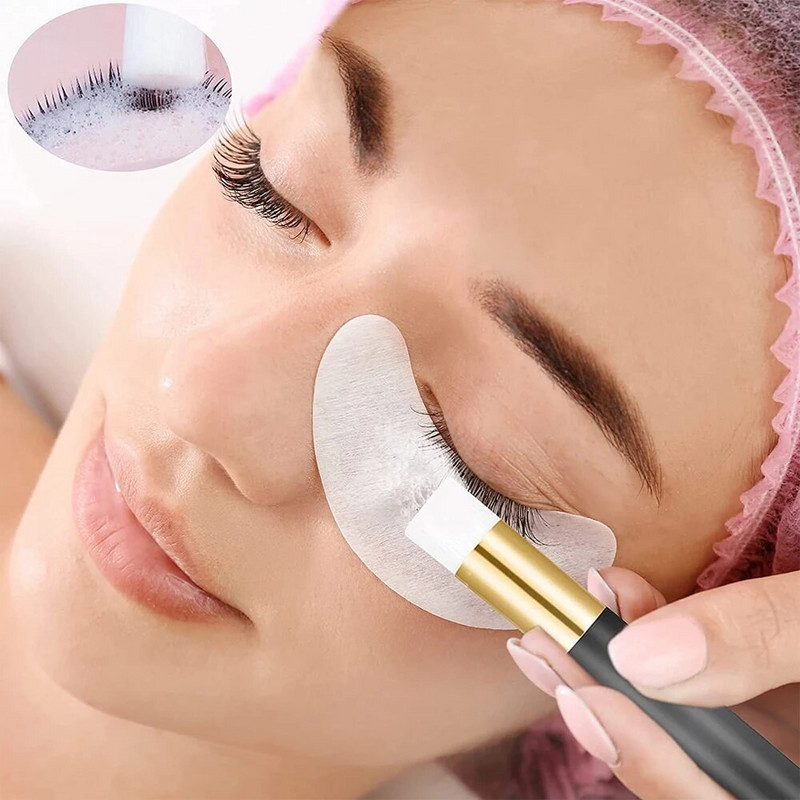 Blakstienų valymo plovimo buteliukas Daugkartinio naudojimo makiažo valiklio pagalvėlės Eye Lash Clean Šepetėlis Antakių aplikatorius Blakstienų šampūnas Makiažo priemonės