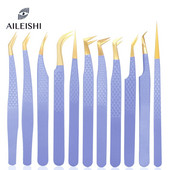 Pinceta za nadogradnju trepavica Stezaljka od nehrđajućeg čelika, antistatička, supertvrda, visokoprecizna pinceta s vlaknastim vrhovima Alati za šminkanje