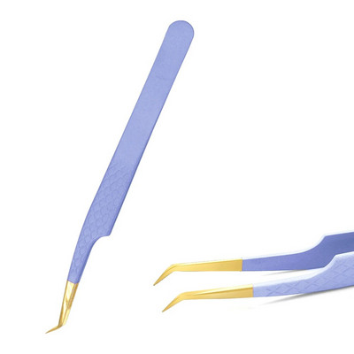 Pinceta za nadogradnju trepavica Stezaljka od nehrđajućeg čelika, antistatička, supertvrda, visokoprecizna pinceta s vlaknastim vrhovima Alati za šminkanje