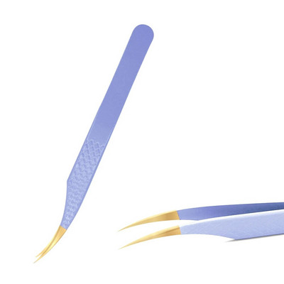 Pinceta za nadogradnju trepavica Stezaljka od nehrđajućeg čelika, antistatička, supertvrda, visokoprecizna pinceta s vlaknastim vrhovima Alati za šminkanje