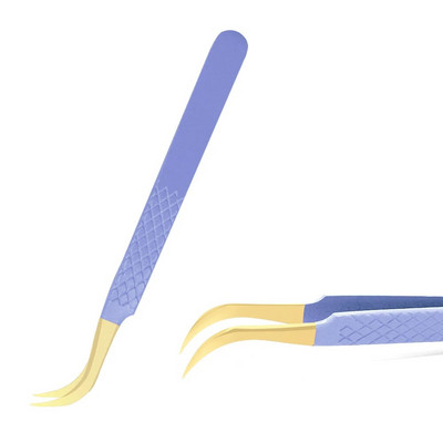 Pinceta za nadogradnju trepavica Stezaljka od nehrđajućeg čelika, antistatička, supertvrda, visokoprecizna pinceta s vlaknastim vrhovima Alati za šminkanje