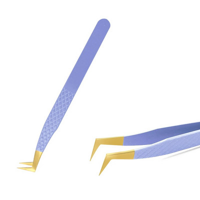 Pinceta za nadogradnju trepavica Stezaljka od nehrđajućeg čelika, antistatička, supertvrda, visokoprecizna pinceta s vlaknastim vrhovima Alati za šminkanje