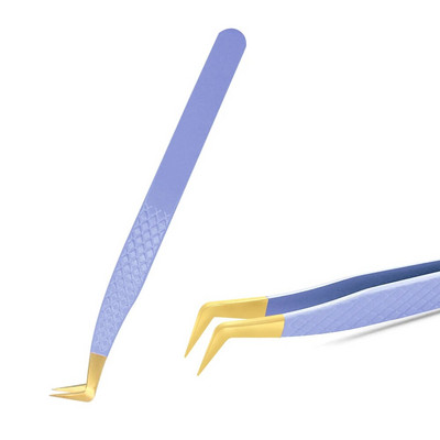 Pinceta za nadogradnju trepavica Stezaljka od nehrđajućeg čelika, antistatička, supertvrda, visokoprecizna pinceta s vlaknastim vrhovima Alati za šminkanje