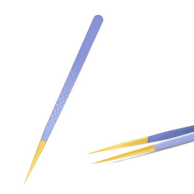 Pinceta za nadogradnju trepavica Stezaljka od nehrđajućeg čelika, antistatička, supertvrda, visokoprecizna pinceta s vlaknastim vrhovima Alati za šminkanje