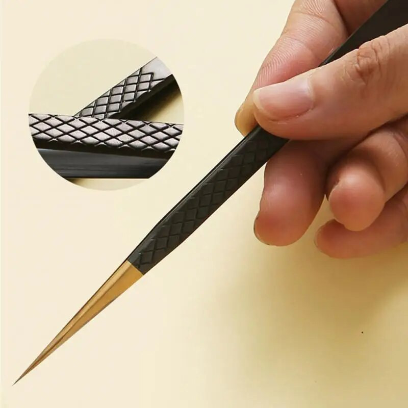 1PC pinceta za nadogradnju trepavica Alati za šminkanje Nemagnetski pincet od nehrđajućeg čelika Pinceta za umjetne trepavice 3D precizna pinceta