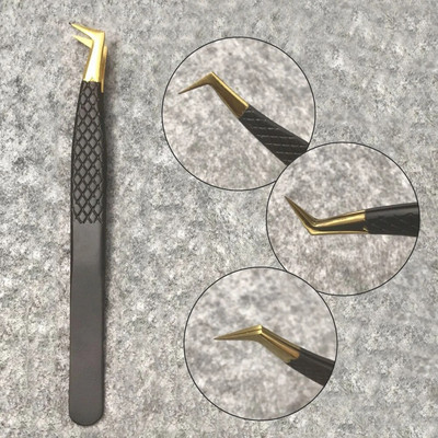 Pinceta za nadogradnju trepavica Nemagnetska pinceta od nehrđajućeg čelika Pinceta za umjetne trepavice 3D volumen Precizna pinceta za šminkanje Alati