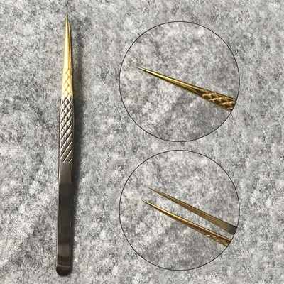 Pinceta za nadogradnju trepavica Nemagnetska pinceta od nehrđajućeg čelika Pinceta za umjetne trepavice 3D volumen Precizna pinceta za šminkanje Alati