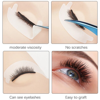 50 Pairs Eyelash Extension Patch ματιών με αφρό πεταλούδας με υδρογέλη Εμβολιασμένες ψεύτικες βλεφαρίδες Pad Gel Under Eye Αυτοκόλλητα Συμβουλές Εργαλεία μακιγιάζ