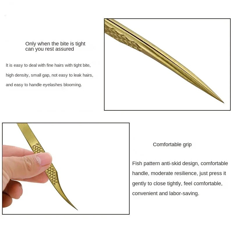 Pinceta za obrve s vrhovima vlakana za ekstenzije trepavica Pinceta za trepavice Pinceta za trepavice s vrhom vlakana Pinceta za uklanjanje dlačica s obrva