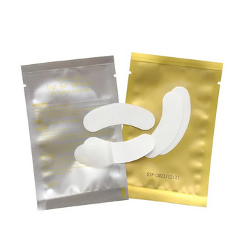 100 Pairs Hydrogel Eyelash Patch Μίνι χρυσό Eye Pad Lash Lift Χαρτί αυτοκόλλητα Βλεφαρίδες Extension Supplies Εργαλεία μακιγιάζ