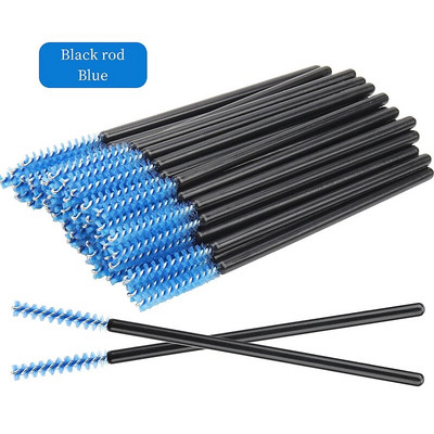 NOVO 50kom Četkice za trepavice za šminkanje Jednokratna kristalna četkica za obrve Dijamantna drška Štapić za maskaru Aplikator Alati za produljenje trepavica