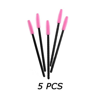 5/25 komada jednokratne silikonske četkice za maskaru za trepavice Štapići za nanošenje četkica za obrve Set alata za šminkanje Set kozmetičkih proizvoda