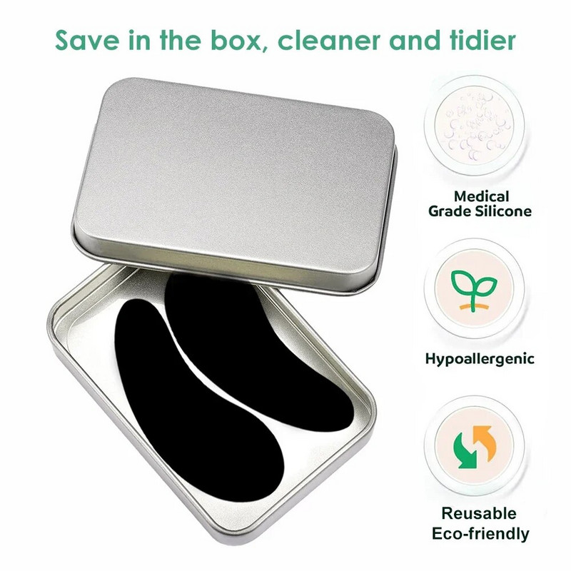 Višekratni silikonski jastučići za oči 3 para s kutijom Stripe Lash Lift Ekstenzije trepavica Hidrogel flasteri ispod očiju Gel flasteri Alati za šminkanje