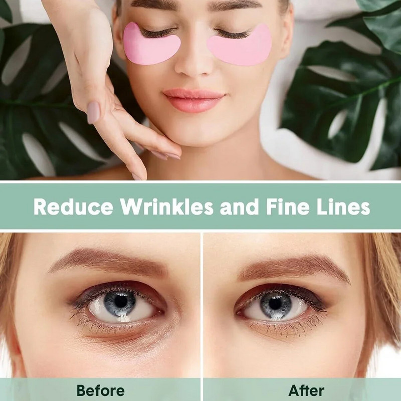 Višekratni silikonski jastučići za oči 3 para s kutijom Stripe Lash Lift Ekstenzije trepavica Hidrogel flasteri ispod očiju Gel flasteri Alati za šminkanje