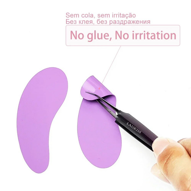 Višekratni silikonski jastučići za oči 3 para s kutijom Stripe Lash Lift Ekstenzije trepavica Hidrogel flasteri ispod očiju Gel flasteri Alati za šminkanje