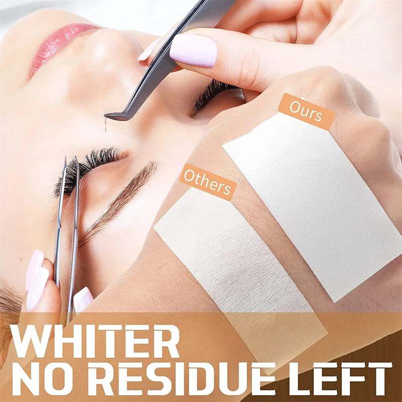 Лента за мигли 5 ролки Мека гъба Еластична лента от пяна Медицински консумативи за удължаване на мигли Подложки за мигли под очите Лепенки Стикер Без мъх