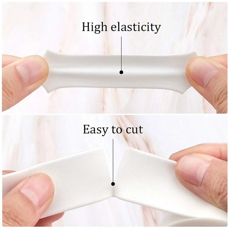Лента за мигли 5 ролки Мека гъба Еластична лента от пяна Медицински консумативи за удължаване на мигли Подложки за мигли под очите Лепенки Стикер Без мъх