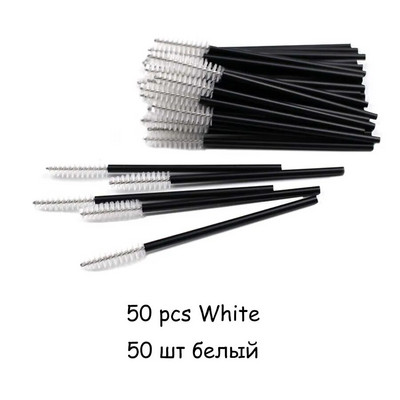 50 komada kristalne jednokratne četkice za nanošenje trepavica štapići uvijač maskara alati za šminkanje obrva češljevi štapići četkice četke