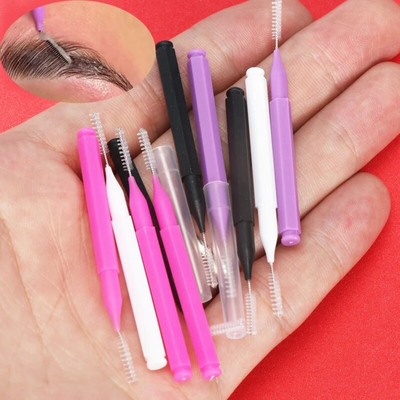 RISI 10db/Bag Brow Perm Brush Mini Brow Lifting Brush Emelőkefék Brow Lift Eszközök Szemöldökemelő kefe
