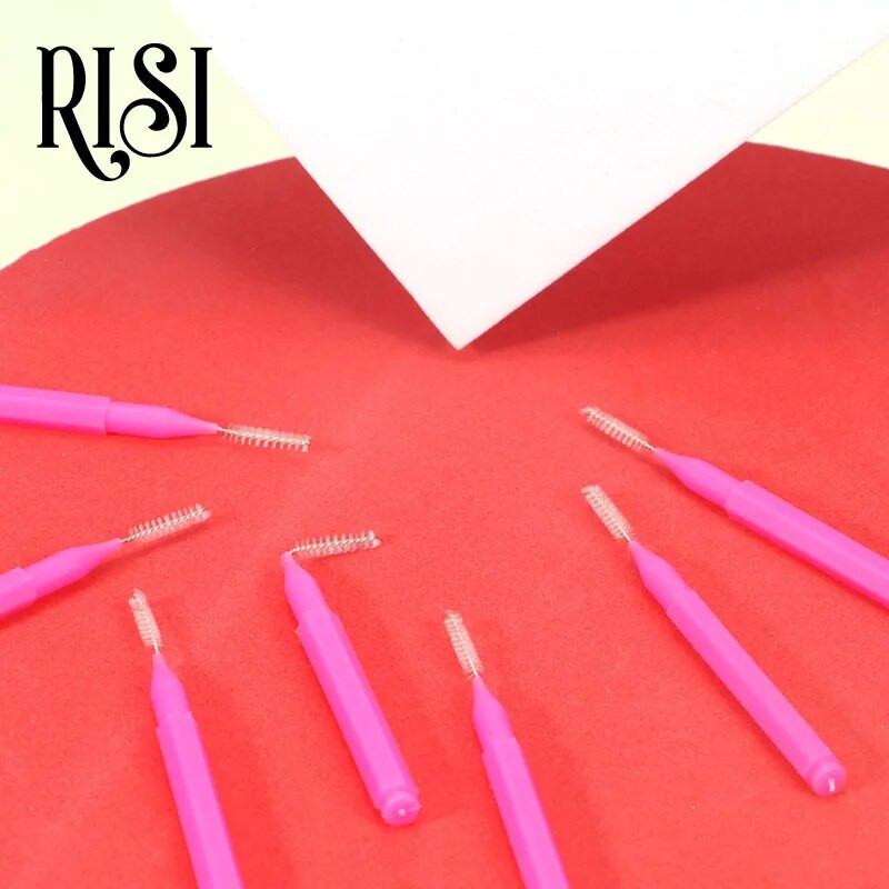 RISI 10db/Bag Brow Perm Brush Mini Brow Lifting Brush Emelőkefék Brow Lift Eszközök Szemöldökemelő kefe