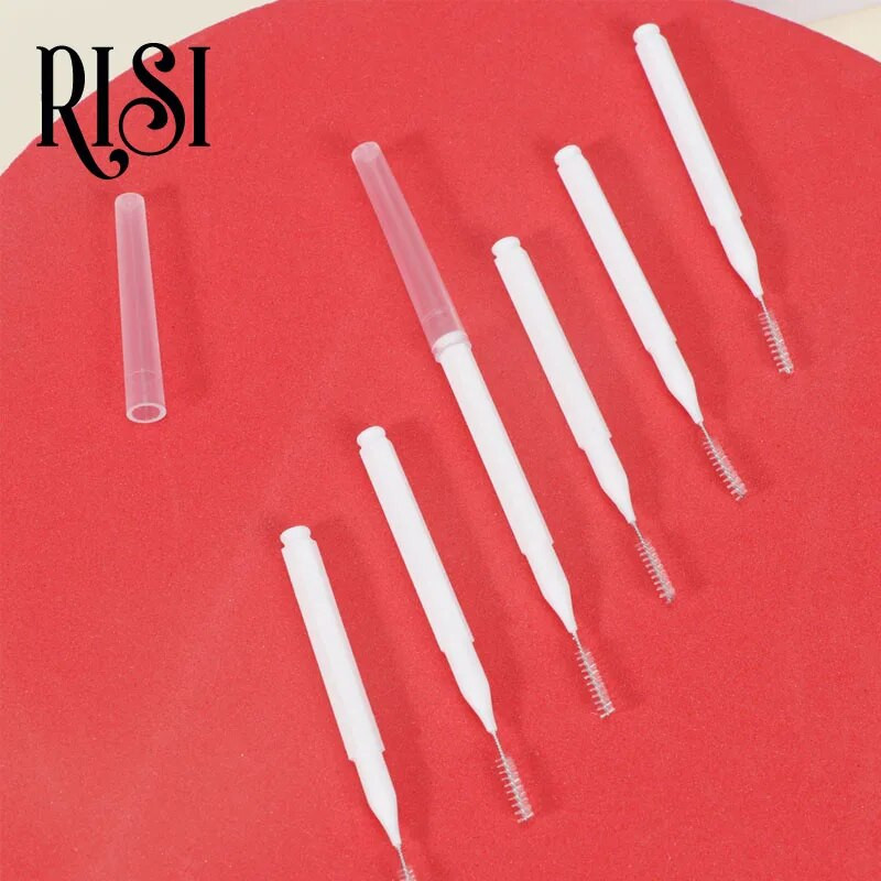 RISI 10db/Bag Brow Perm Brush Mini Brow Lifting Brush Emelőkefék Brow Lift Eszközök Szemöldökemelő kefe
