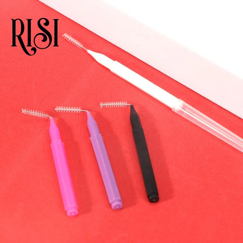 RISI 10db/Bag Brow Perm Brush Mini Brow Lifting Brush Emelőkefék Brow Lift Eszközök Szemöldökemelő kefe