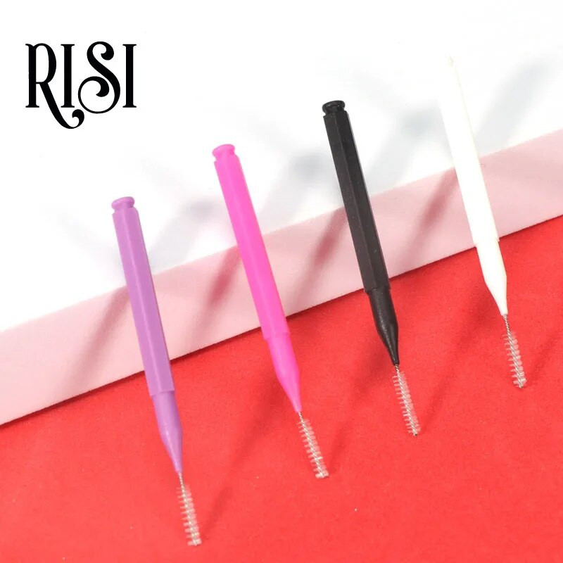 RISI 10db/Bag Brow Perm Brush Mini Brow Lifting Brush Emelőkefék Brow Lift Eszközök Szemöldökemelő kefe