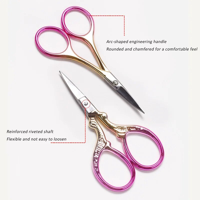 Daugiafunkcinė antakių žirklinė makiažo blakstienų kirpimo priemonė veido plaukų šalinimo priemonė manikiūro žirklinė nagų odelių priemonė grožio žirklės