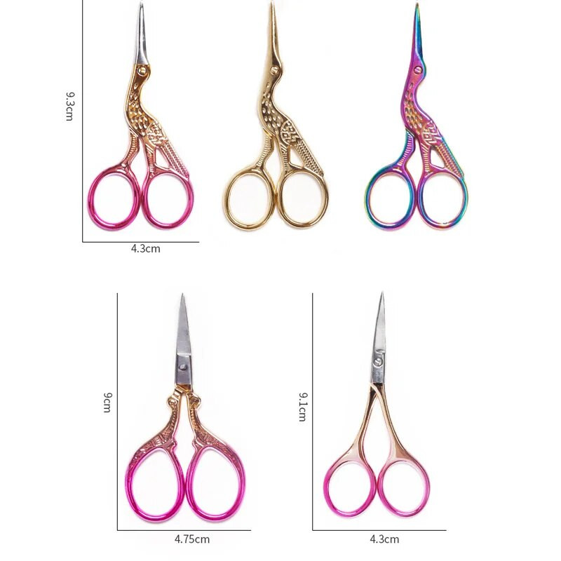 Daugiafunkcinė antakių žirklinė makiažo blakstienų kirpimo priemonė veido plaukų šalinimo priemonė manikiūro žirklinė nagų odelių priemonė grožio žirklės