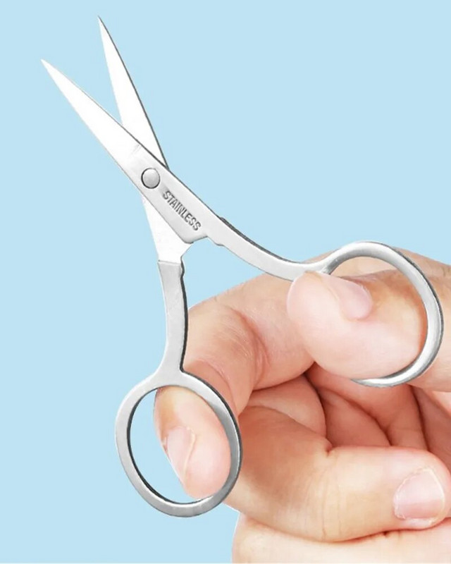 1 tk kulmukääride meik ripsmete trimmer näo juuste eemaldaja maniküüri kääridega küünenaha tööriist ilu käärid