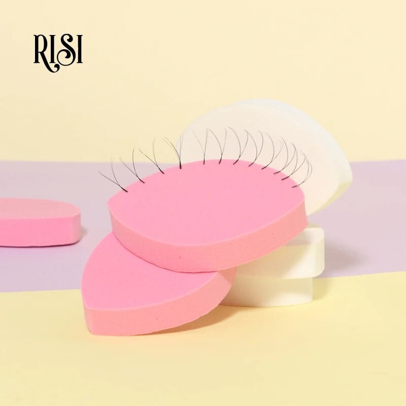 Accesorii pentru extensii de gene RISI Burete de antrenament în formă de ochi Instrumente pentru extensii de gene Burete de practică Burete de gene