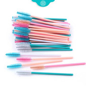 Profesionalna četkica za maskaru za obrve, četkica za navlačenje trepavica, 50 kom/set, veleprodajne jednokratne četkice za produženje trepavica