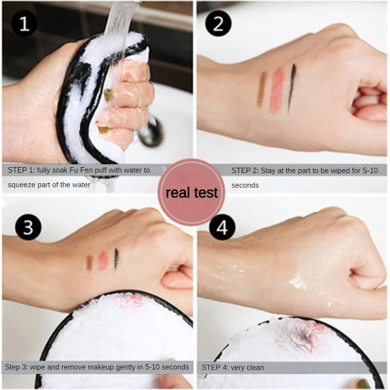 Jastučići za skidanje šminke za višekratnu upotrebu od 3 komada Pamučne maramice Kozmetika od mikrovlakana Perivi ručnik za šminku Spužva za čišćenje lica Alati za njegu kože