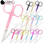 1kom škare za obrve Trimer za trepavice od nehrđajućeg čelika Uklanjanje dlačica s lica i nosa Manikura zanoktice Ljepota Škare Alati za šminkanje