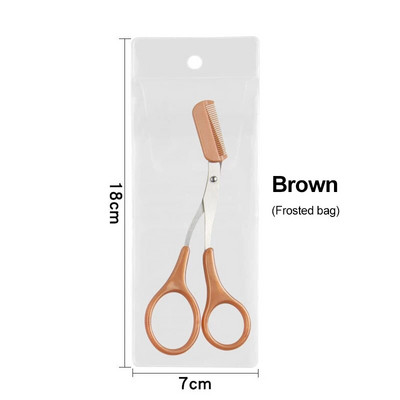 Škare za podrezivanje obrva s češljem Škare od nehrđajućeg čelika Stezaljke za uklanjanje dlačica s obrva Perive uklonjive boje Titanium