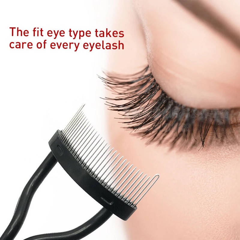 Medy Lashes Eyelash Comb Blakstienų atskyrimo priemonė blakstienų atskyrimo priemonė su šukavimo dangteliu Sulankstomas blakstienų šukos makiažo kosmetikos įrankis