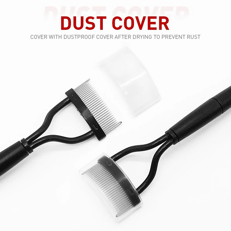 Medy Lashes Eyelash Comb Blakstienų atskyrimo priemonė blakstienų atskyrimo priemonė su šukavimo dangteliu Sulankstomas blakstienų šukos makiažo kosmetikos įrankis