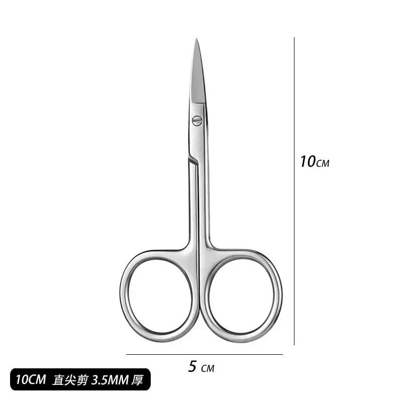 Nerūdijančio plieno žirklės Maži nagų įrankiai Antakiai Nosis Plaukai Kirpimas Manikiūras Makiažas Profesionalūs grožio aksesuarai