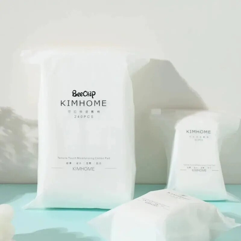 240PCS Višenamjenski pamučni jastučić Mokri pamuk Specijalni rastezljivi tanki odstranjivač šminke Pamučni tonik Maska za lice Mekani papir i Sk