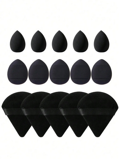 15Pcs Makeup Puff Wet and Dry Professionele Makeup Sponge Puff Cream Concealer Višenamjenski alat za šminkanje